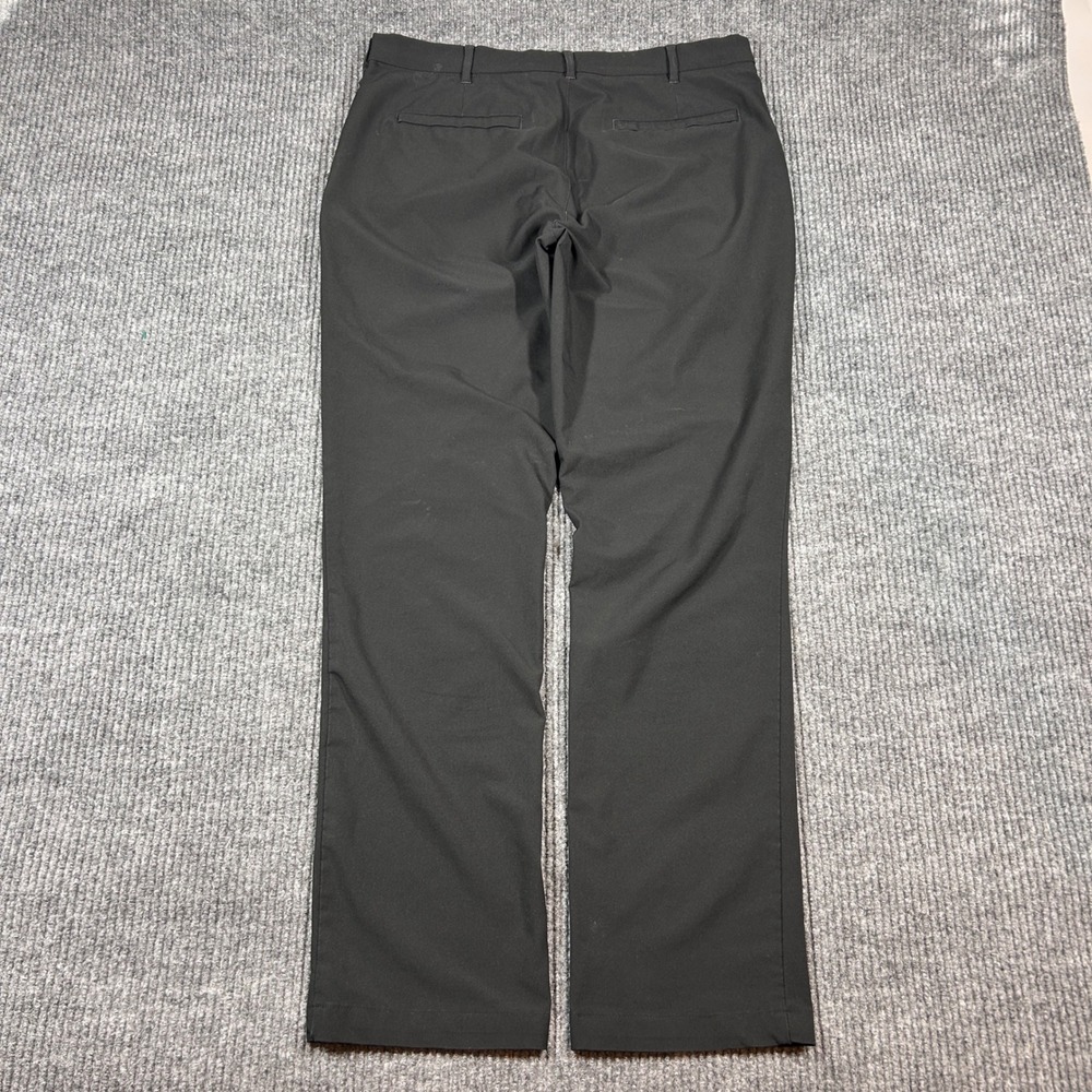 IZOD Pants Men's 34x32 Advantage Performance Straight‎ Tapered Fit Black